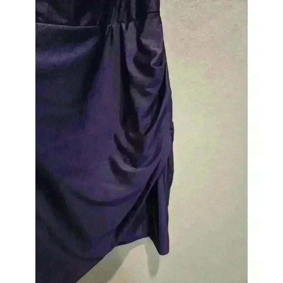 Aqua Women's Size 6 Purple Halter Neck Formal Dress Whimsigoth Glam Party - Picture 5 of 12